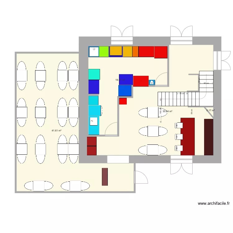 Chevry gare sans caisson . Plan de 