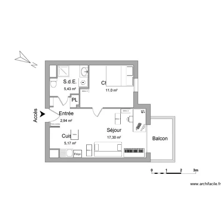 55 av. Jean Jaur&egrave;s. Plan de 