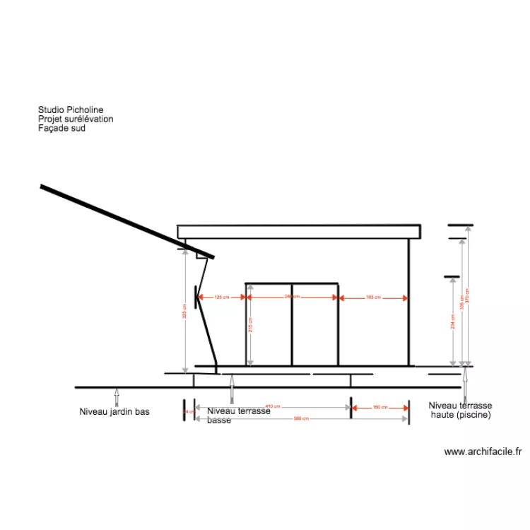 Studio Picholine Projet Fa&ccedil;ade Sud 02 18 5. Plan de 