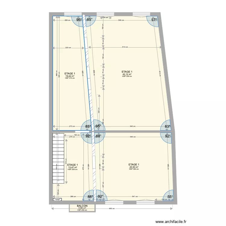 Etage 1 IDR Boutiers. Plan de Etage 1 IDR Boutiers. Plan de