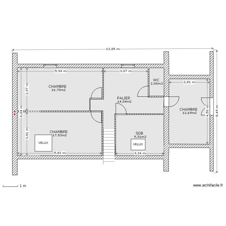 arpege 1385etage. Plan de 0 pièce et 0 m2