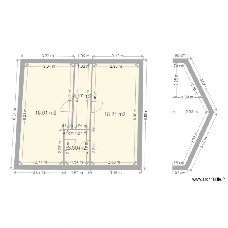 Plan. Plan de 0 pièce et 0 m2