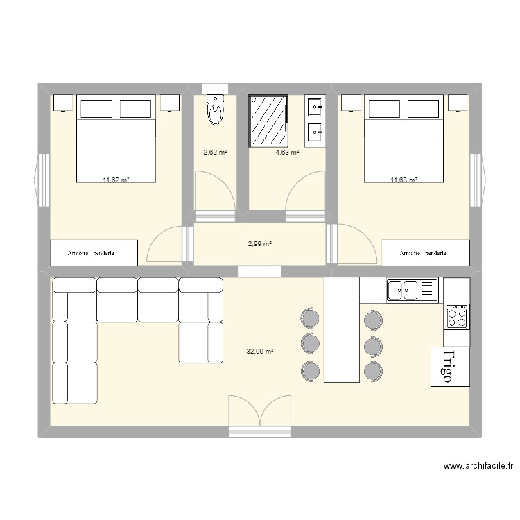 test. Plan de 0 pièce et 0 m2