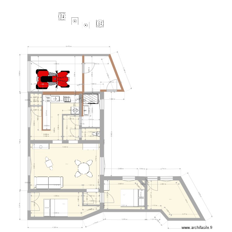 plan garage stella maison 2. Plan de 0 pièce et 0 m2
