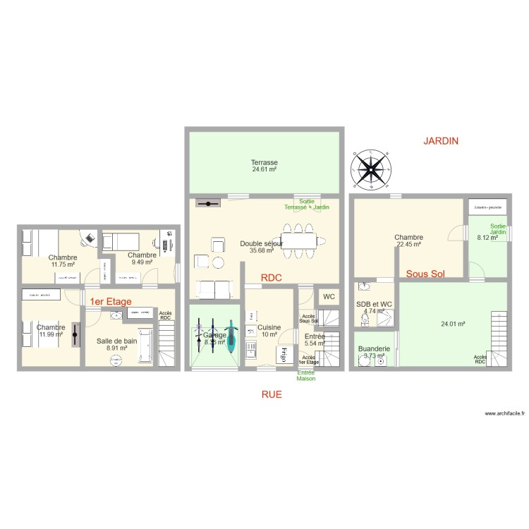 DOS SANTOS. Plan de 0 pièce et 0 m2