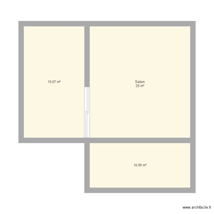 Wattpad. Plan de 3 pièces et 50 m2