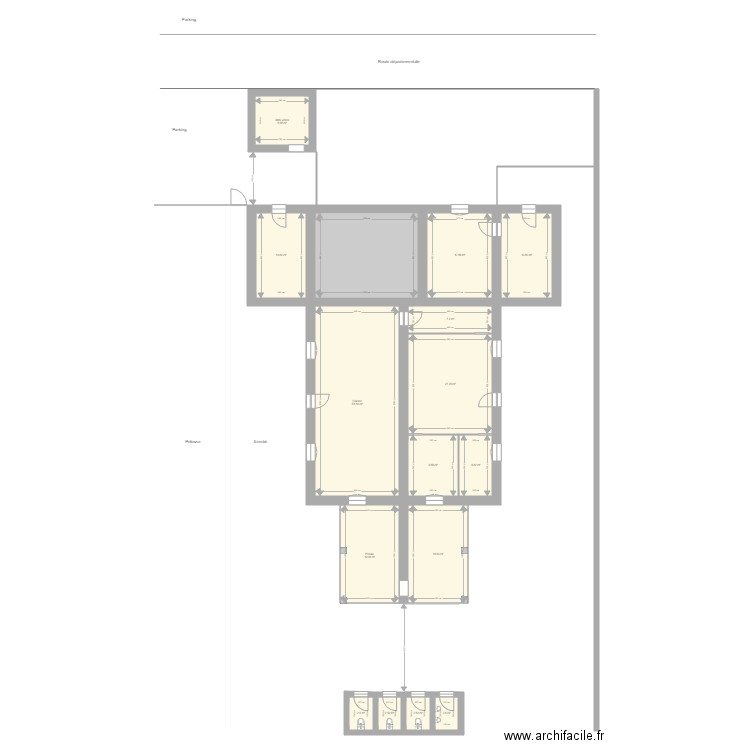 Ecole. Plan de 0 pièce et 0 m2