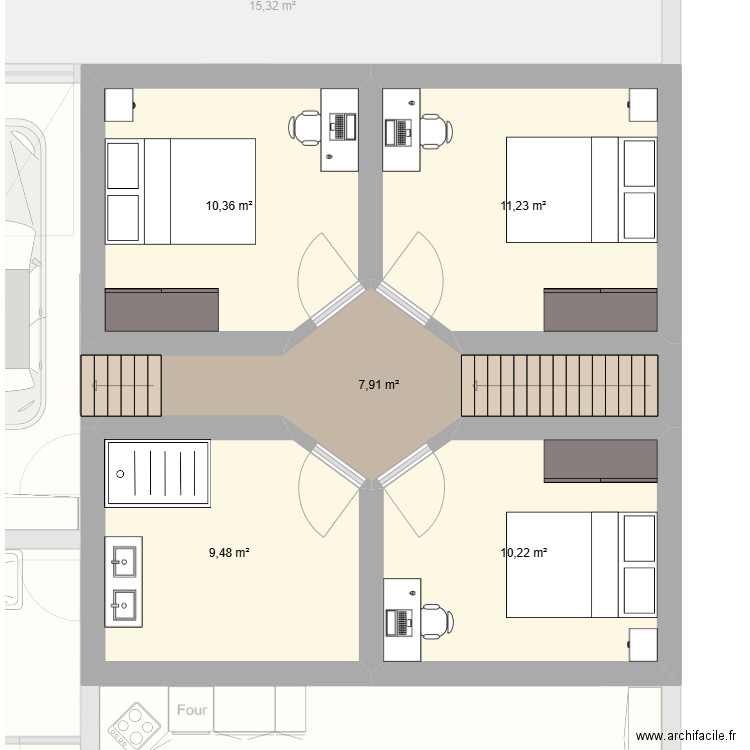Annoeullin renovation. Plan de 20 pièces et 487 m2