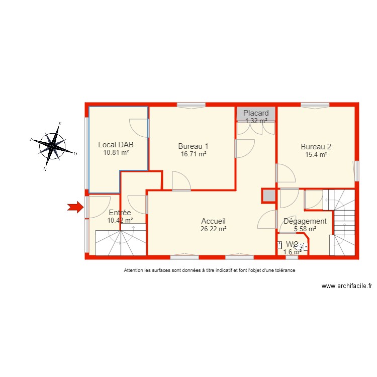 BI 5617 rdc non côté. Plan de 0 pièce et 0 m2