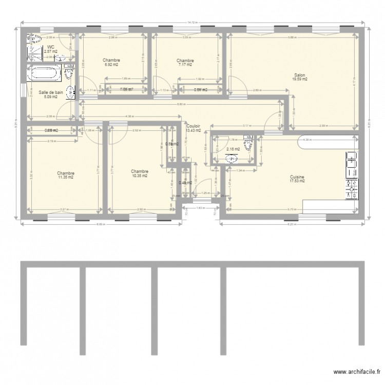 maison3. Plan de 0 pièce et 0 m2