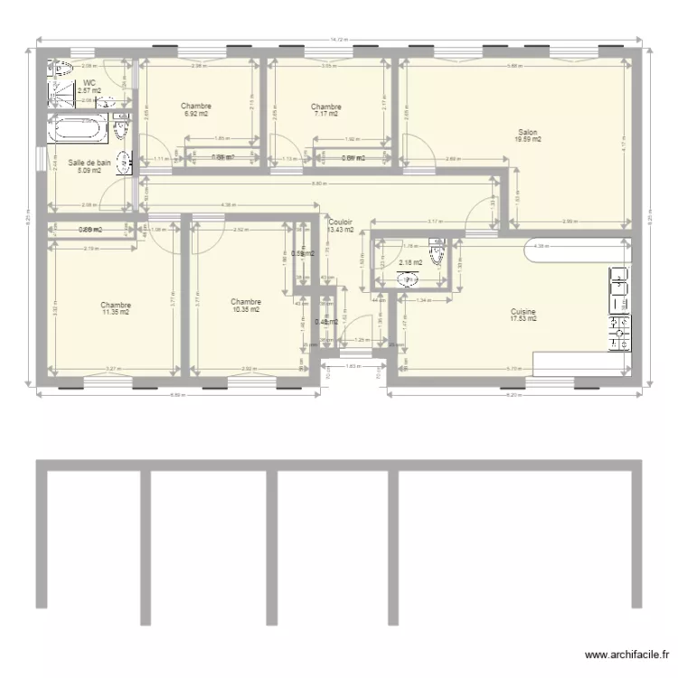 maison3. Plan de 