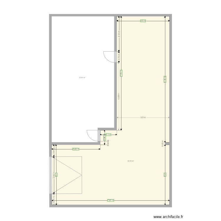 Sous sol v3. Plan de 0 pièce et 0 m2