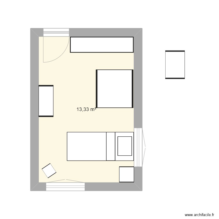 vicou lit. Plan de 0 pièce et 0 m2