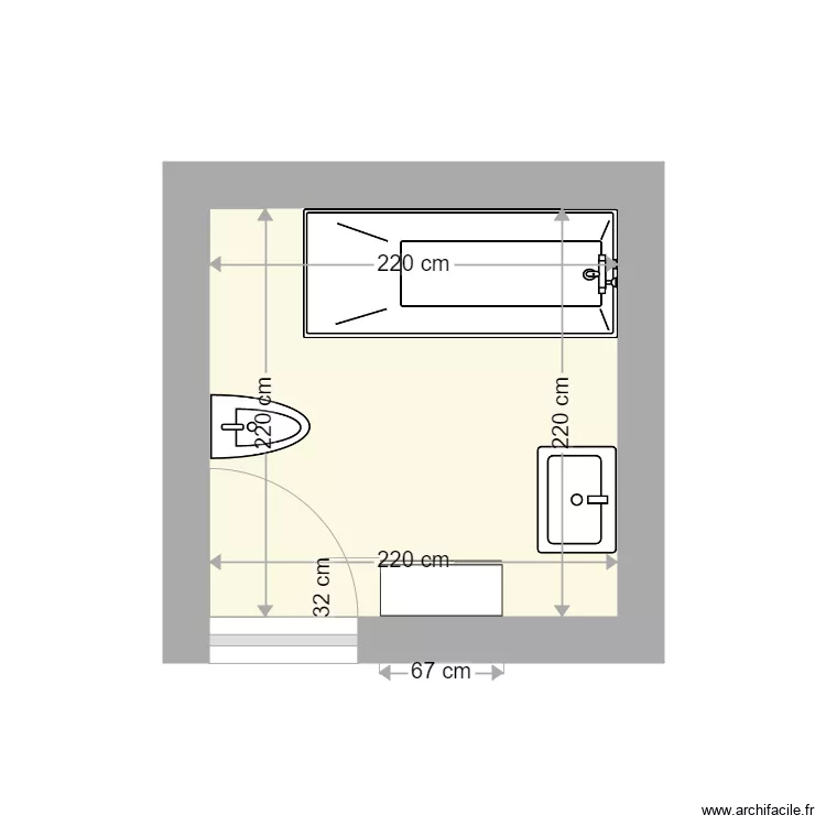 CROQUIS SDB HUMBLOT. Plan de CROQUIS SDB HUMBLOT. Plan de