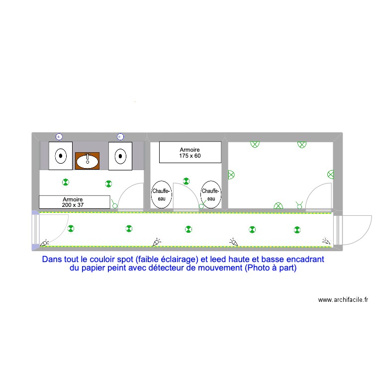 MASSAGE - PROPRIO - BUANDERIE. Plan de 4 pièces et 23 m2