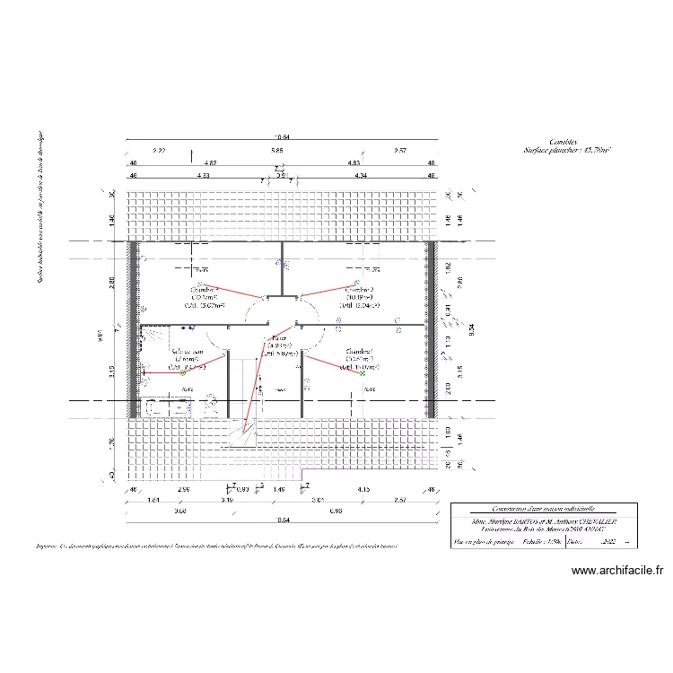 BARTOS ETAGE. Plan de 