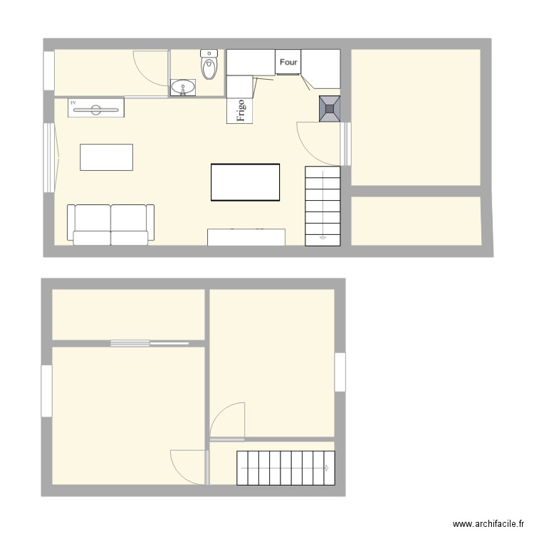 maison aménagé. Plan de 0 pièce et 0 m2