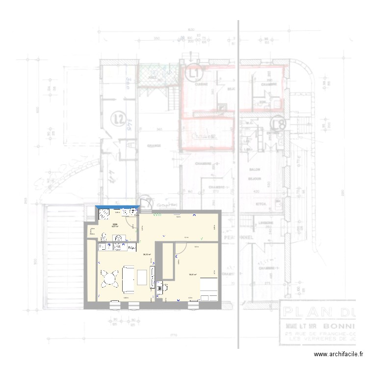 1er L10. Plan de 0 pièce et 0 m2
