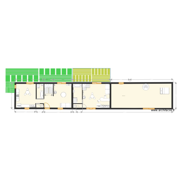 projet parisot maison bleue rdc 28 sept 1. Plan de 0 pièce et 0 m2