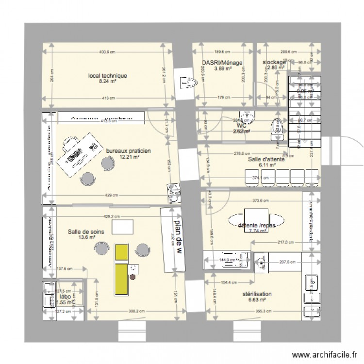 sotta cabinet en haut . Plan de 0 pièce et 0 m2