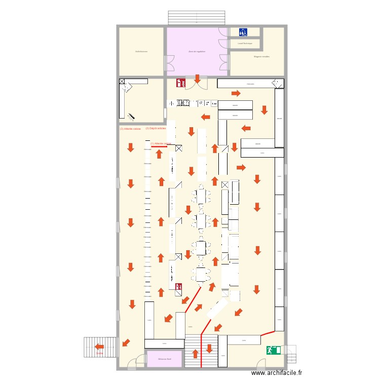 Brad RDC COVID 2. Plan de 0 pièce et 0 m2