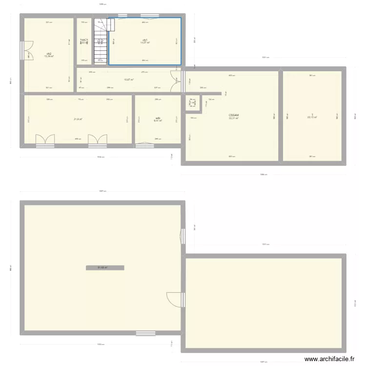 Plan diff&egrave;rent 1. Plan de 
