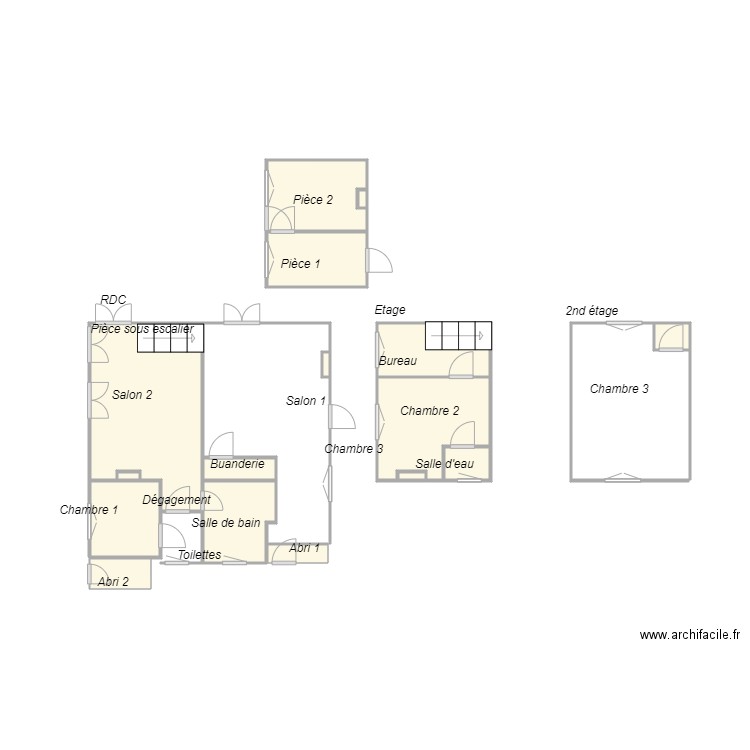 Croquis PUYREBRUNE. Plan de 0 pièce et 0 m2