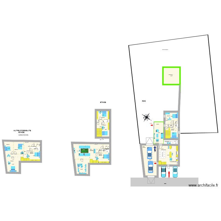 plan projet amenagé 2. Plan de 0 pièce et 0 m2