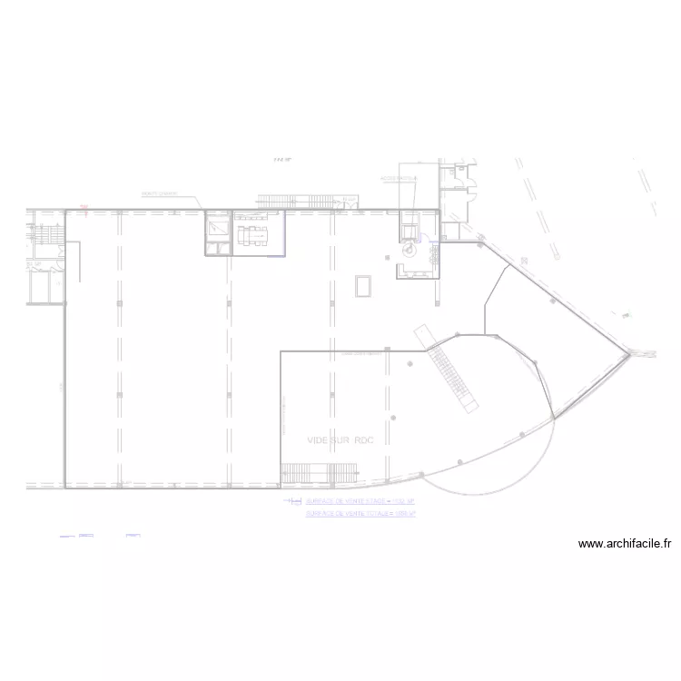 Plan Magasin Juillet 2021 pour travaux Sept 2021. Plan de 