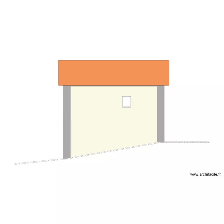 Ancien Fa&ccedil;ade Nord Est. Plan de 