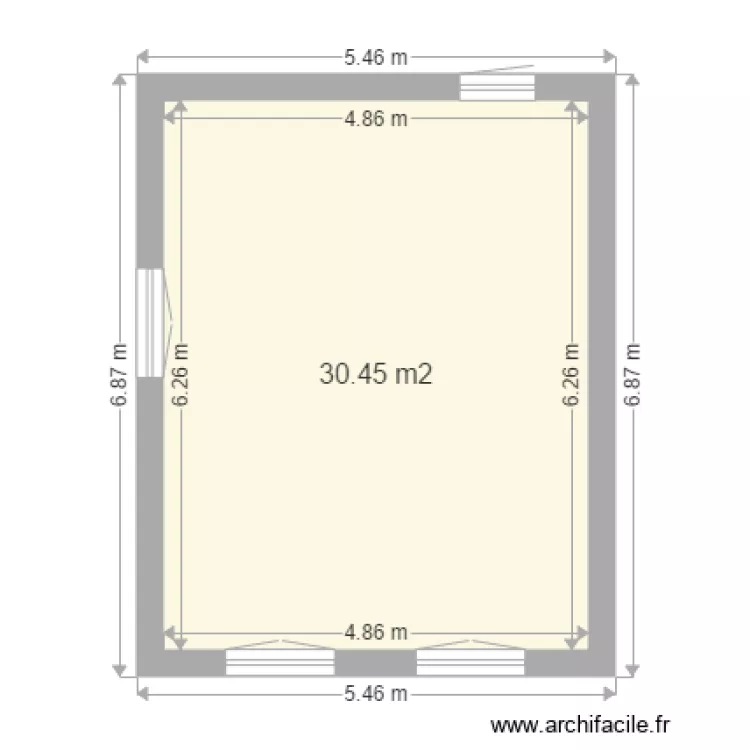 Plan maison papa. Plan de 