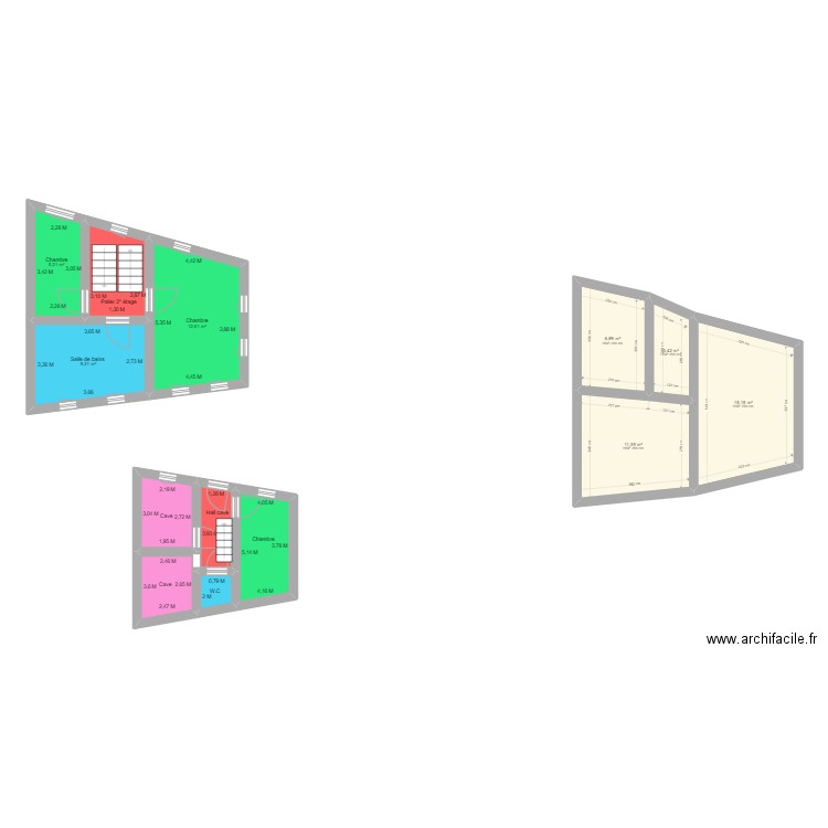 jvjgjgh. Plan de 13 pièces et 86 m2