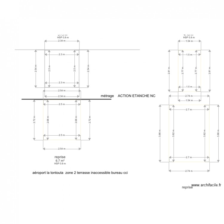 ZONE 2 TERRASSE BUREAU CCI LA TONTOUTA . Plan de 0 pièce et 0 m2