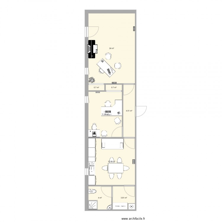 Local Trélissac bureau. Plan de 0 pièce et 0 m2