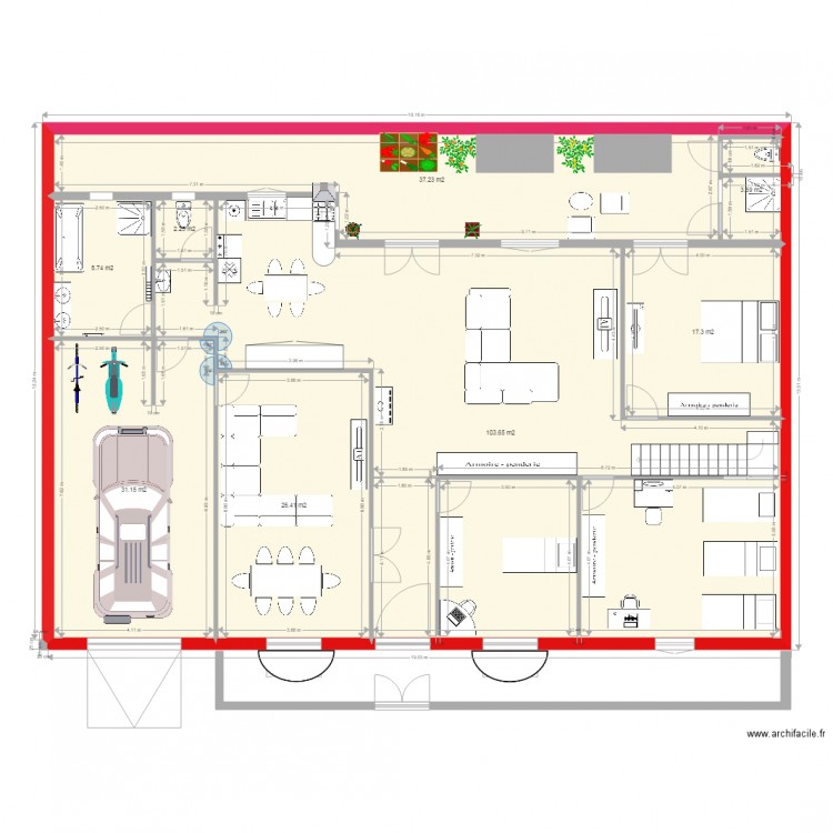 AZZEDINE PLAN MAISON mesure. Plan de 0 pièce et 0 m2
