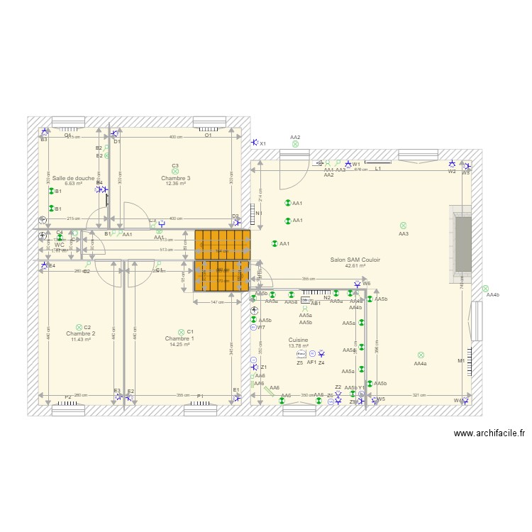 RDC Maison Luzinay. Plan de 0 pièce et 0 m2