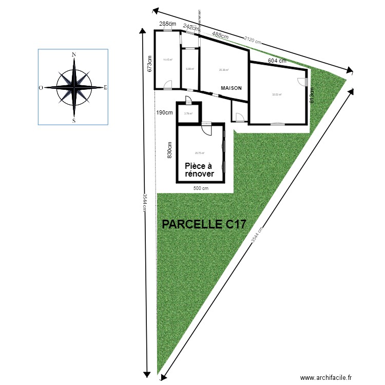 Plan de masse. Plan de 0 pièce et 0 m2