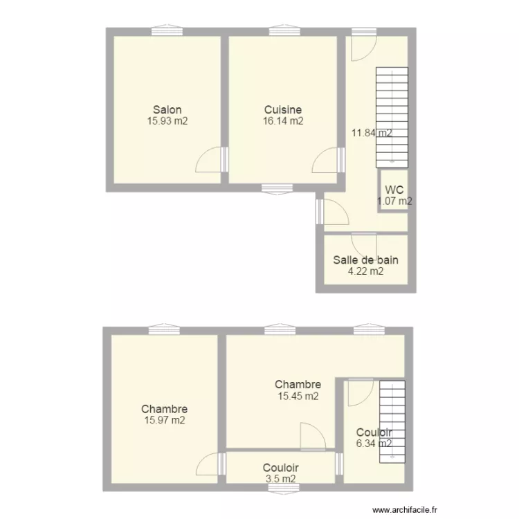 maison bazancourt. Plan de 