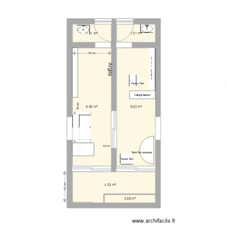 Le Corbusier Bas. Plan de 0 pièce et 0 m2
