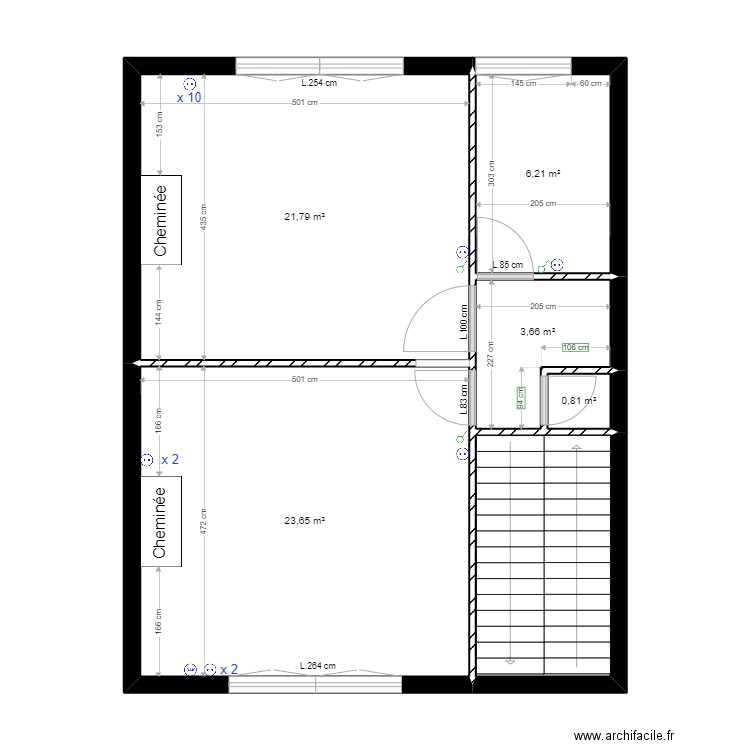 LAMARTINE 1ER. Plan de 6 pièces et 64 m2