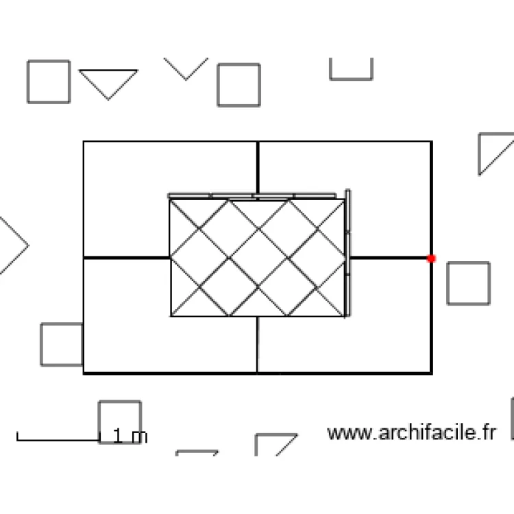 TAPIS DIAGONNALE. Plan de 