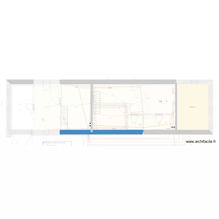 ELECTRICITE BENJAMIN CHAUVEAU. Plan de 