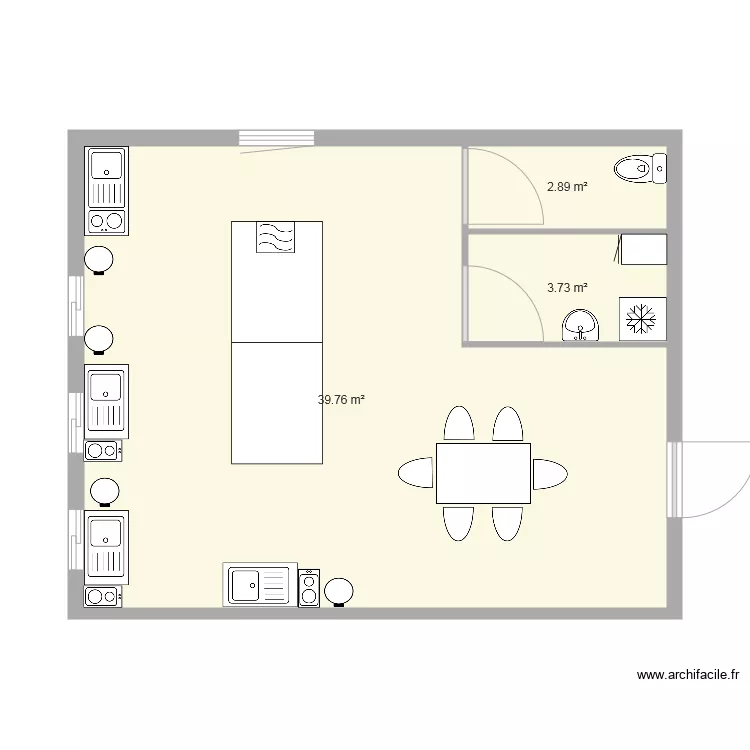 salle de pause. Plan de 