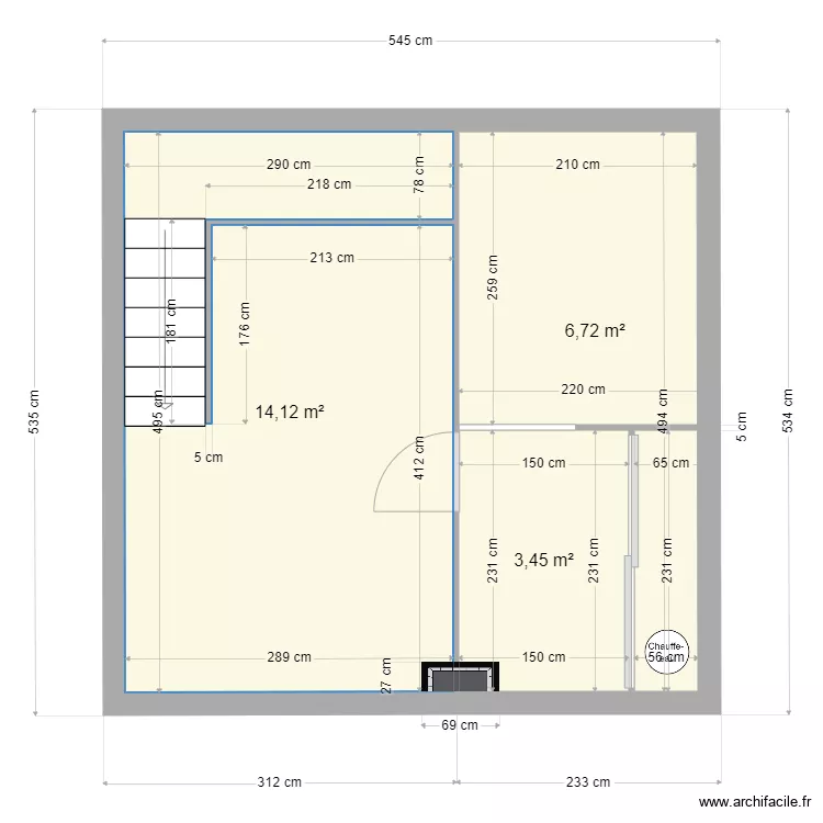 Leucate Etage. Plan de 