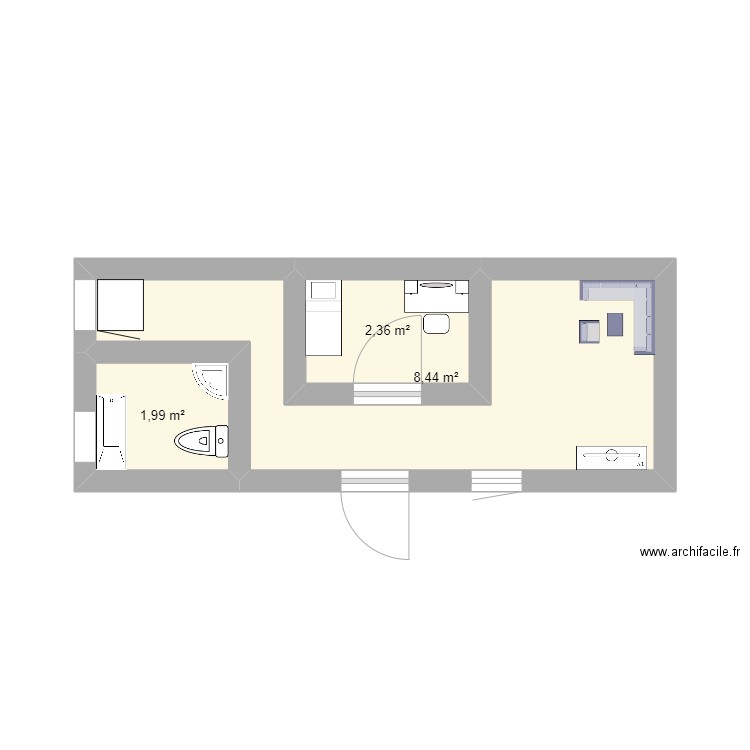 maison algirienne. Plan de 0 pièce et 0 m2