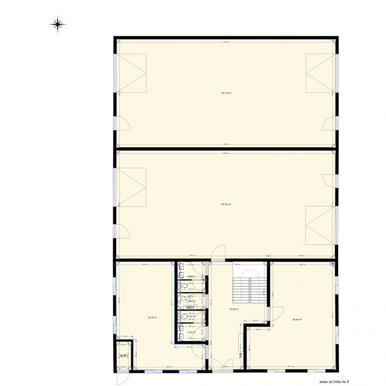 Cergy Francis Combe projet. Plan de 0 pièce et 0 m2