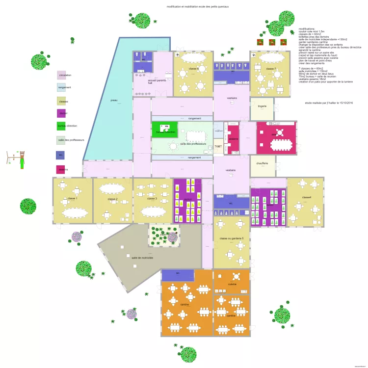 les petits queniaux. Plan de 0 pièce et 0 m2