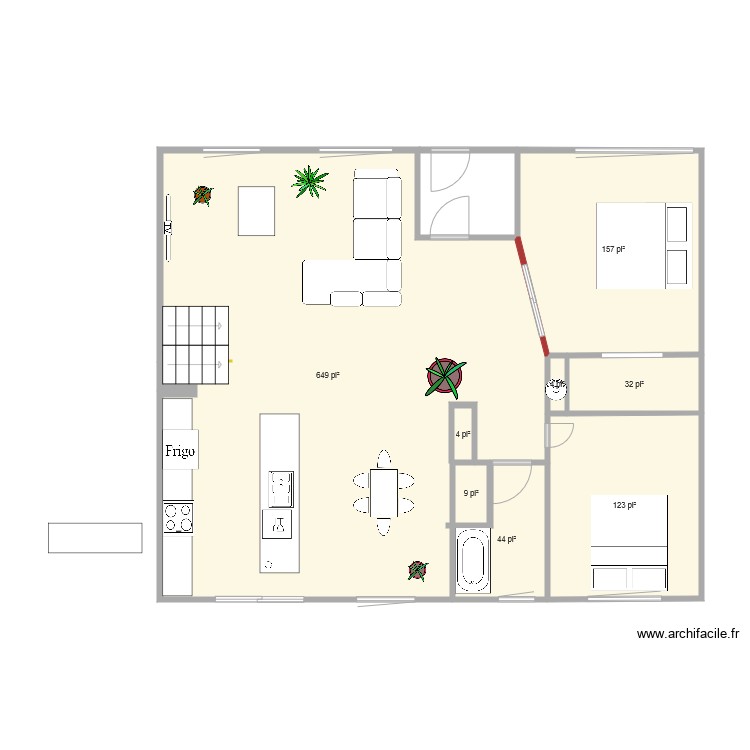 Haut8. Plan de 0 pièce et 0 m2