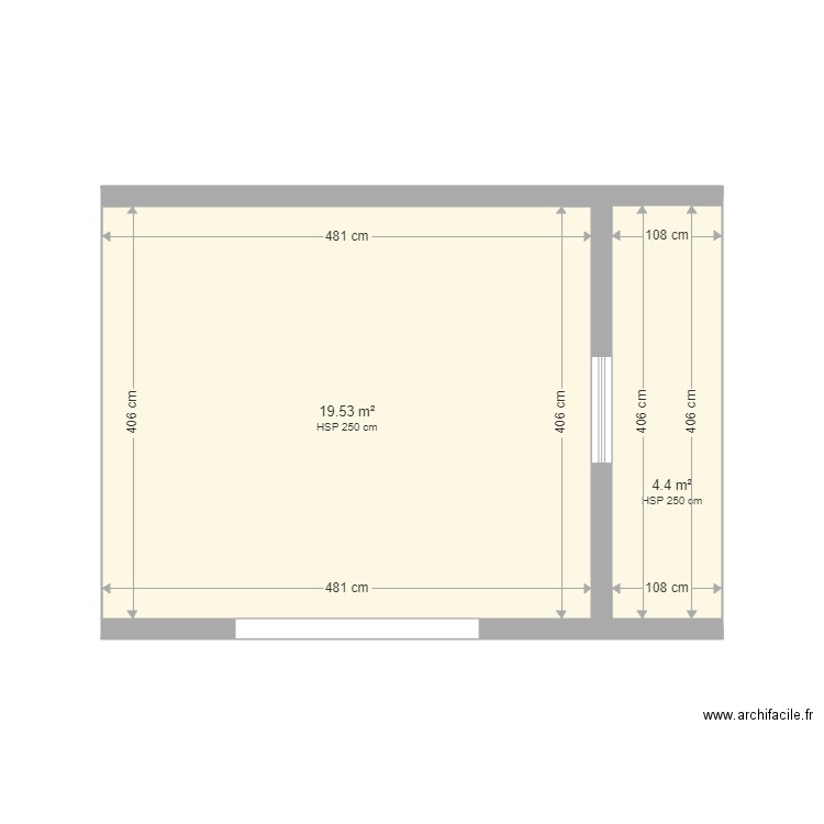 garage. Plan de 0 pièce et 0 m2