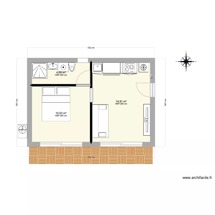 T2 Bunga. Plan de 